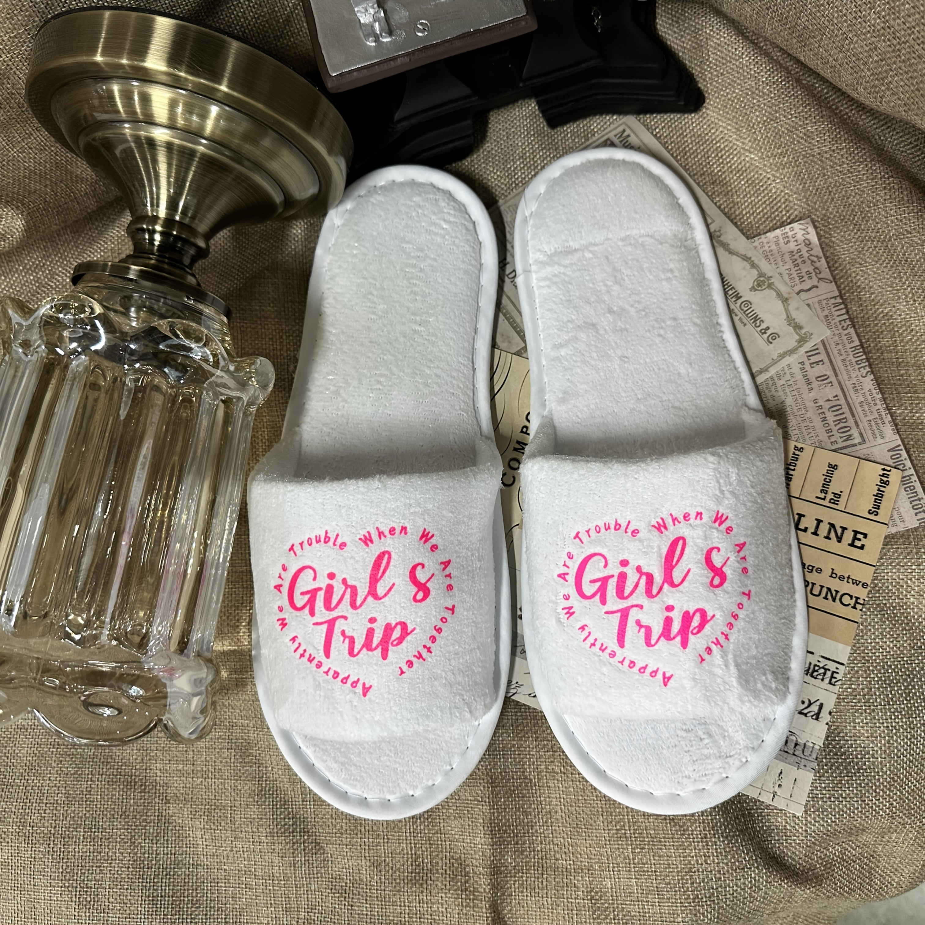 Women's Printed Open-Toe EVA Slippers for Indoor Home Use