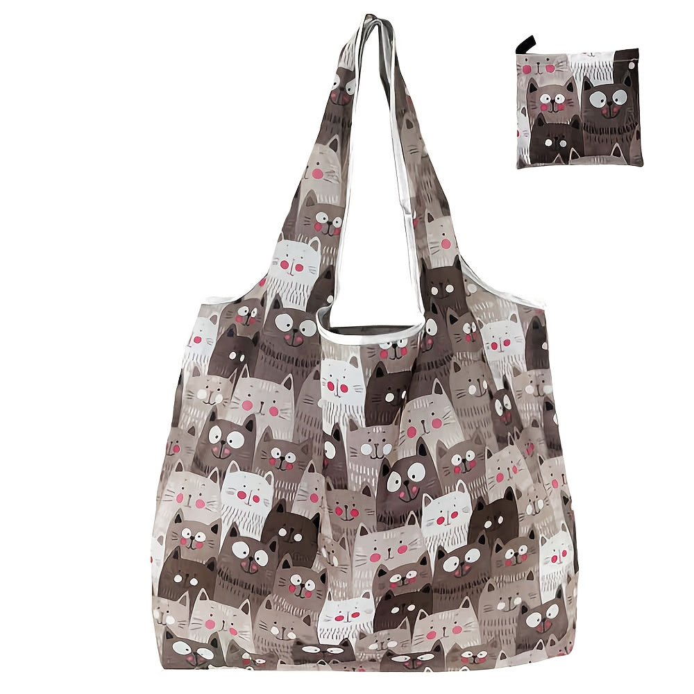 Katta sig'imli to'rtburchakli polyester xarid sumkasi, tutqichlari bilan egiluvchan oziq-ovqat sumkasi, suv o'tkazmaydigan va yuviladigan, sayohat, piknik, lager va ochiq havoda yuklash uchun mukammal.