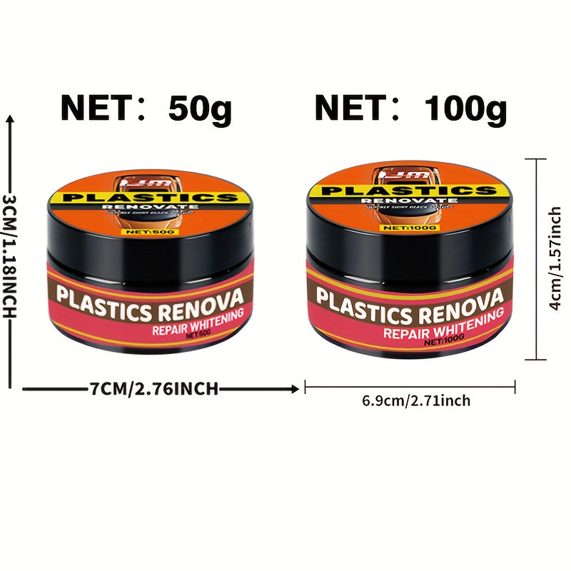 Car Repair Kit Plastic Renewal Interior Shine Tire Protection Yellowing Repair