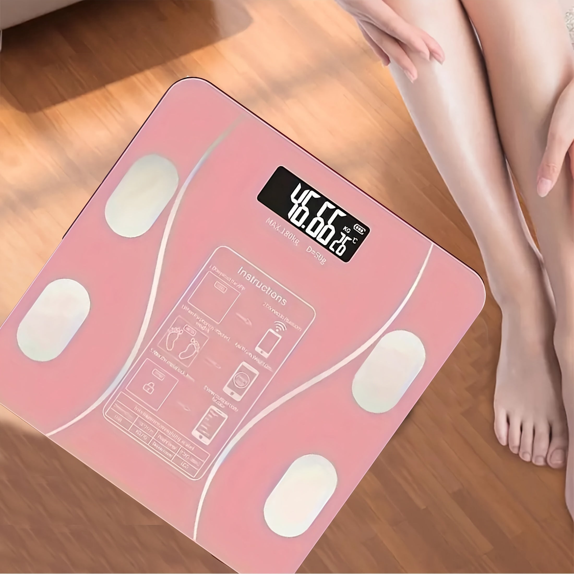 Aniq vazn o'lchovlari, batafsil ma'lumotlar va foydalanuvchilarga qulay uy dizayni bilan aqlli tarozi.