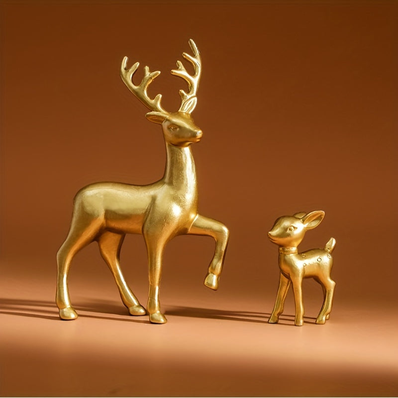 Set of Deer Statues for Kids Room Decor and Christmas Home Decoration