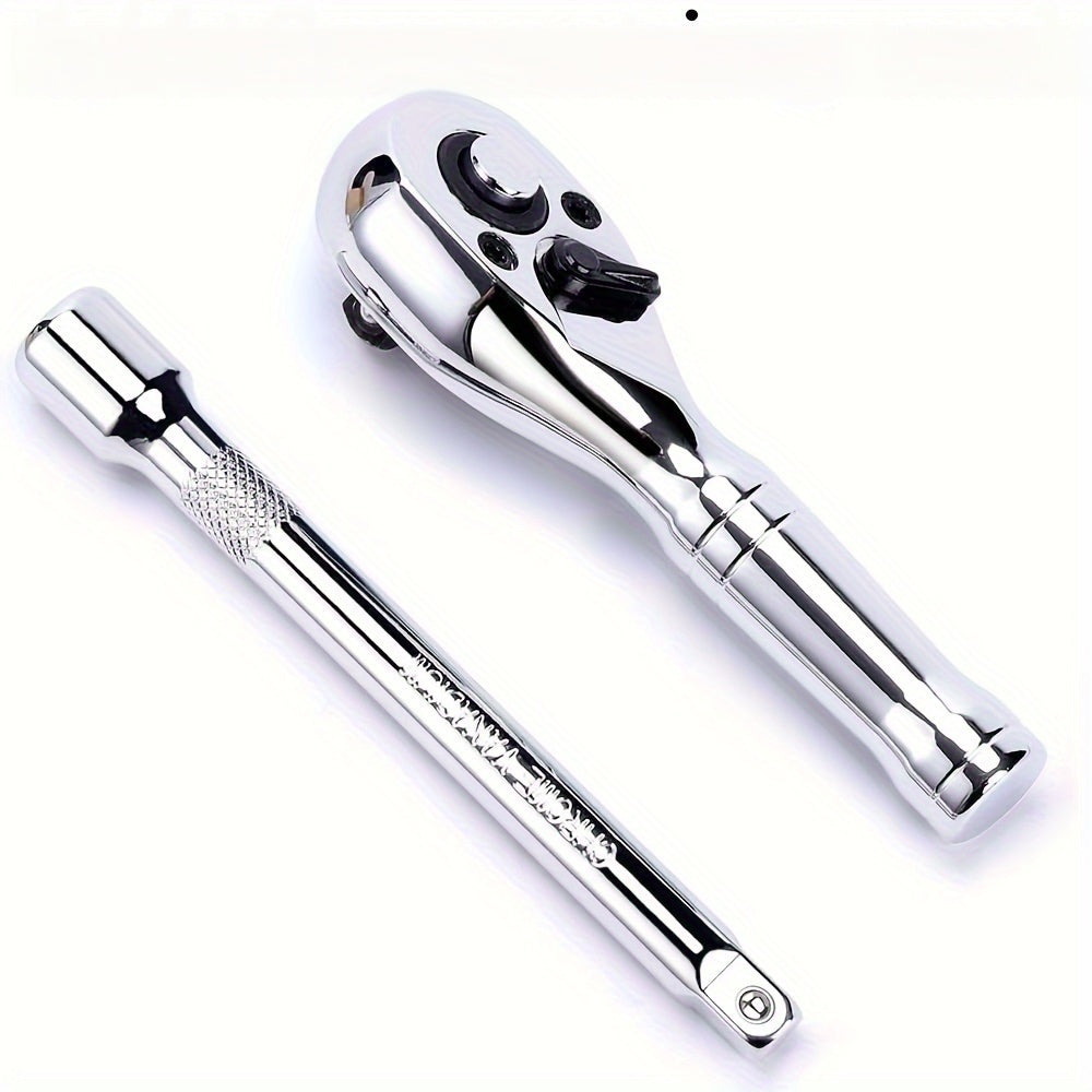 Универсальный инструмент для фиксации, автосервисный трещоточный ключ с 72 зубцами и быстросъемным держателем