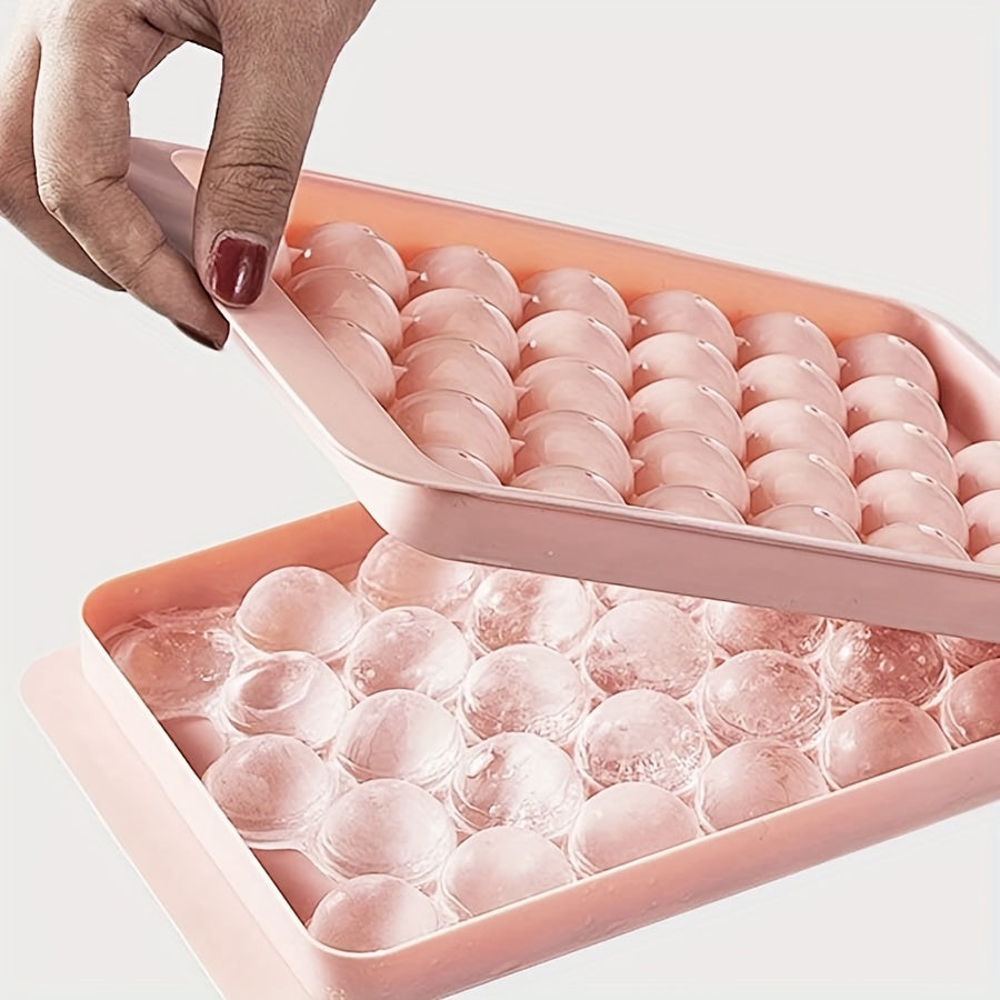 Plastic Ice Tray Mold For Making 33 Ice Balls Cold Drinks Home Bar