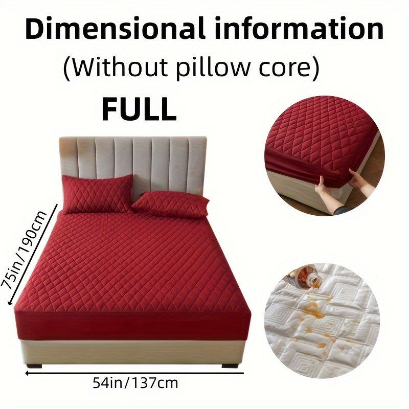 Fitted Sheet Set for 2/3 Bed Waterproof Deep Pocket Pillowcases Bedroom Guest Hotel