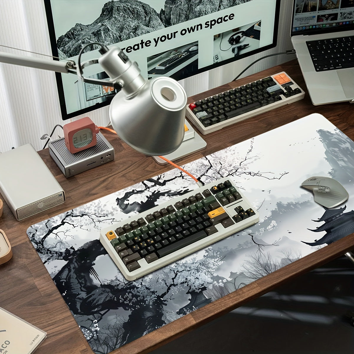 XL Ink Landshaft Sichqoncha Pad, 89.92 x 39.88sm, Qaytmas Gum asos, O'yin va Ofis ishlari uchun ideal, Maktab uchun mukammal.