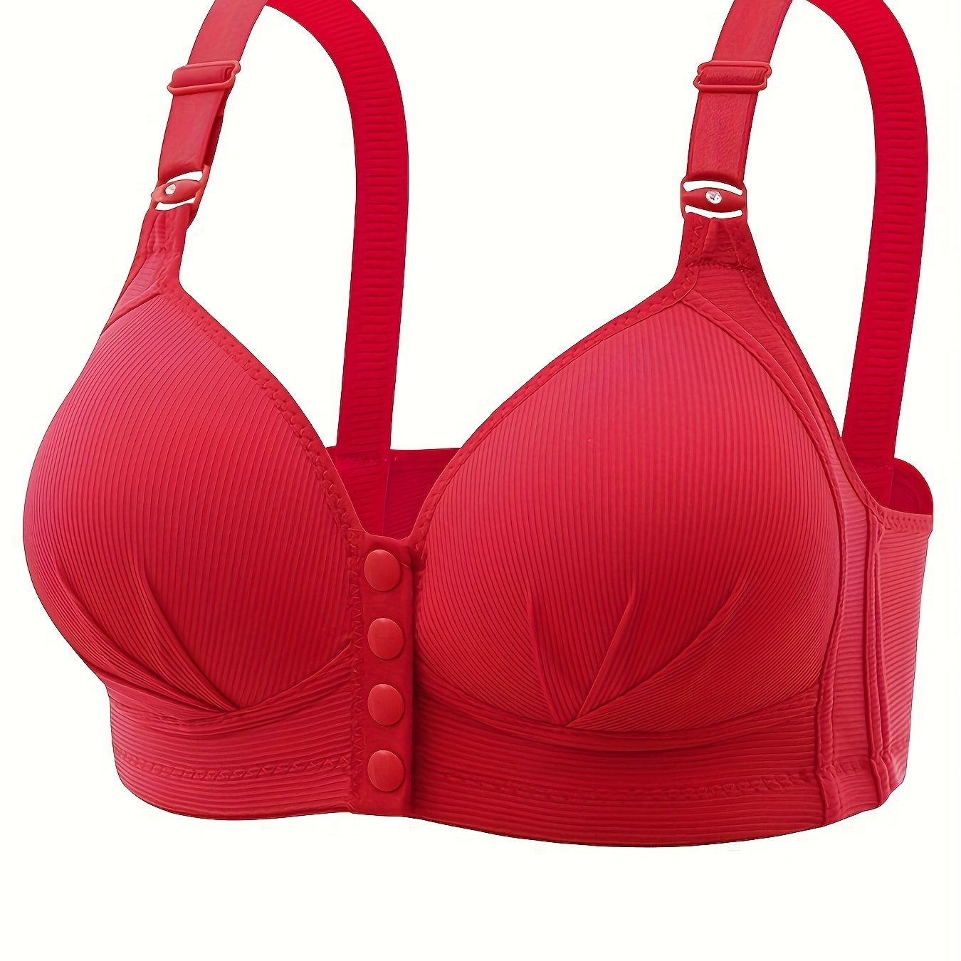 Pink Wireless Full Coverage Push-Up Bra for Women Nylon Elastane Non-Removable Pads