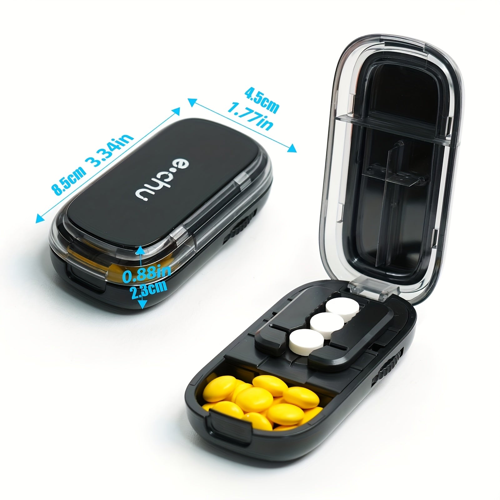 Pill Cutter for Small Micro Pills Adjustable with Centering Device Portable