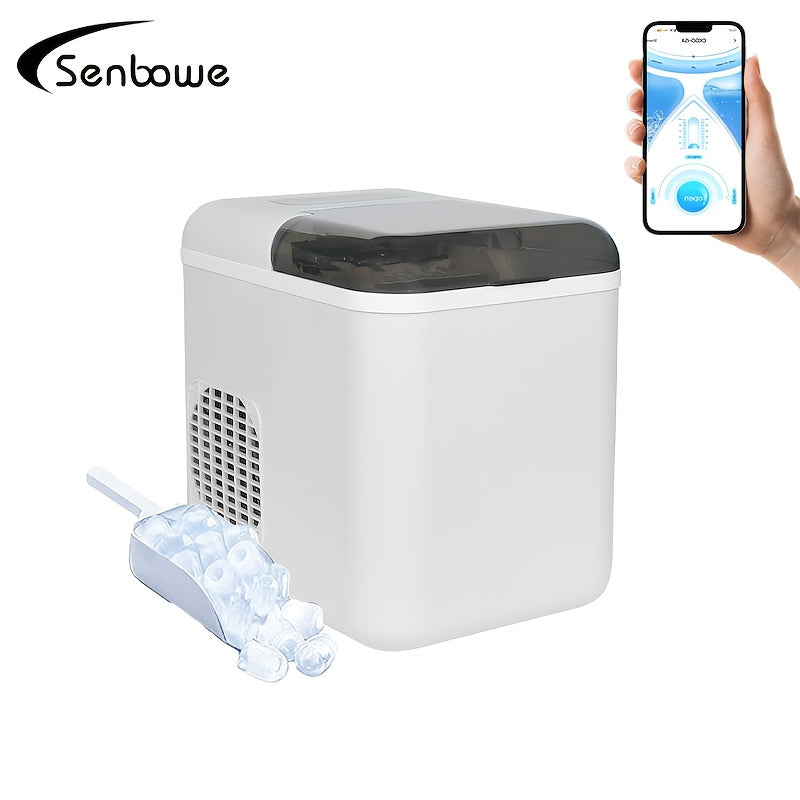Portable Ice Maker White with Remote App Control 14.97kg Capacity