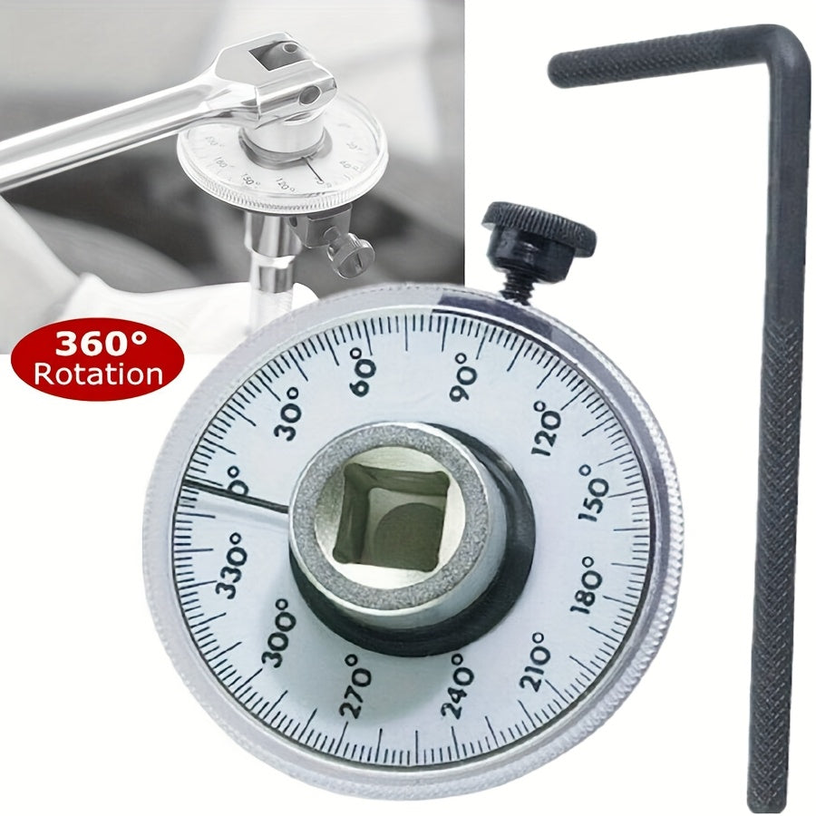 1/2 Inch Torque Wrench Angle Gauge Set, Adjustable, Professional Tool
