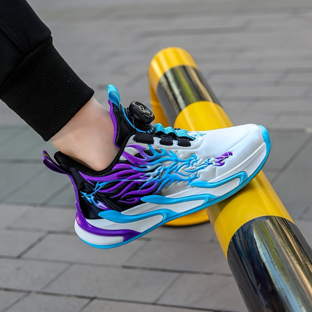 Boys Sneakers Low Top Breathable Non-Slip EVA Fabric Closure