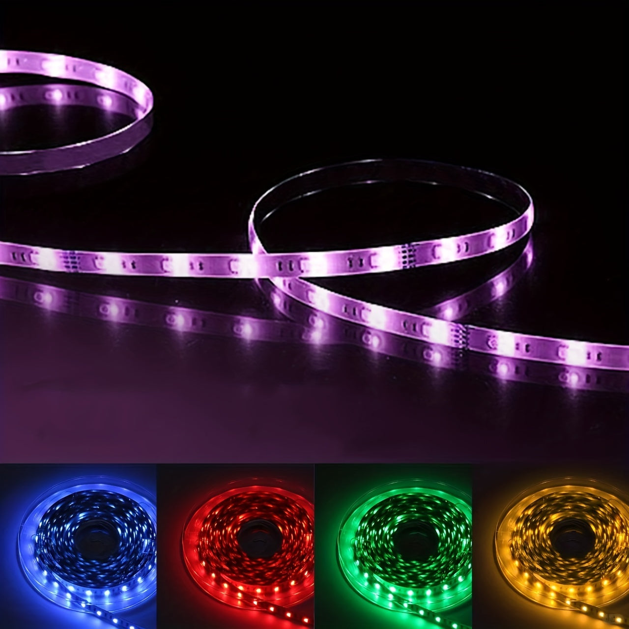 65.6ft RGB LED Light Strip USB Powered for TV Backlight and Room Decoration