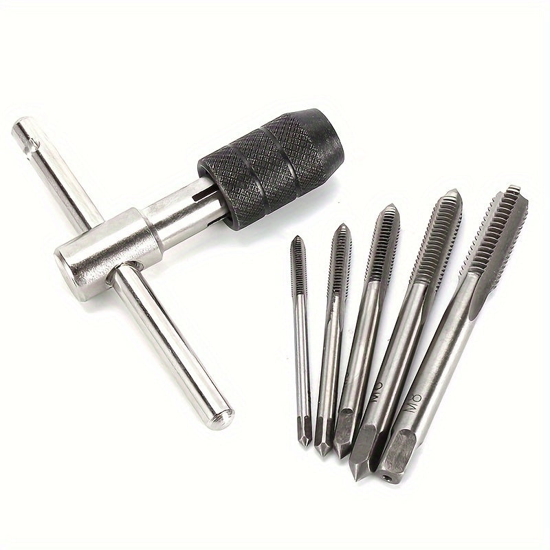 Adjustable Metal Tap Wrench Set for M3 to M8 Threads Hand Tool for Metal and DIY Repairs