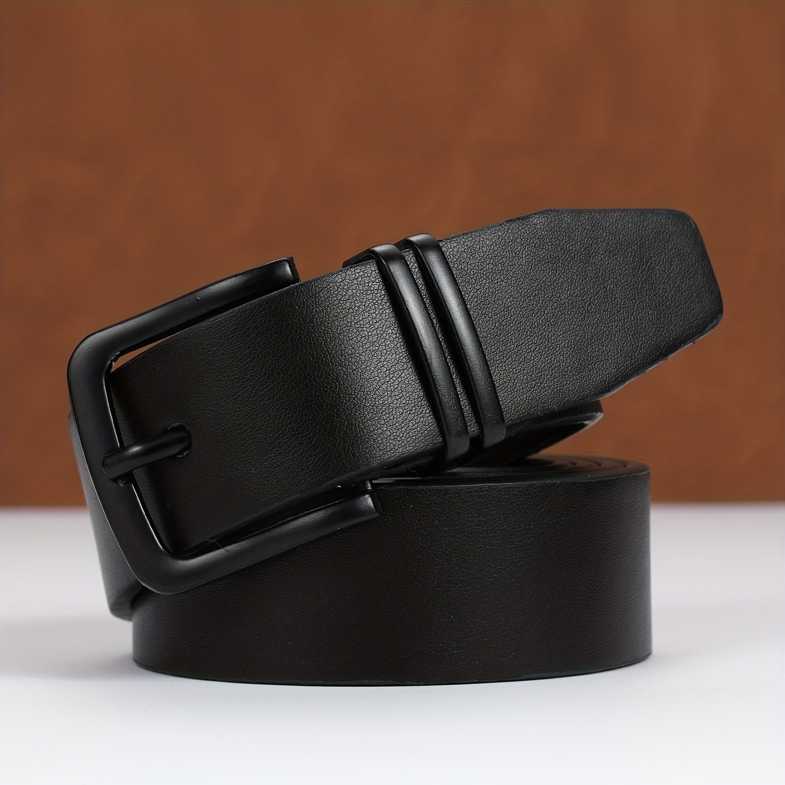 Women's Two-Tone PU Leather Belt for Casual and Business Wear