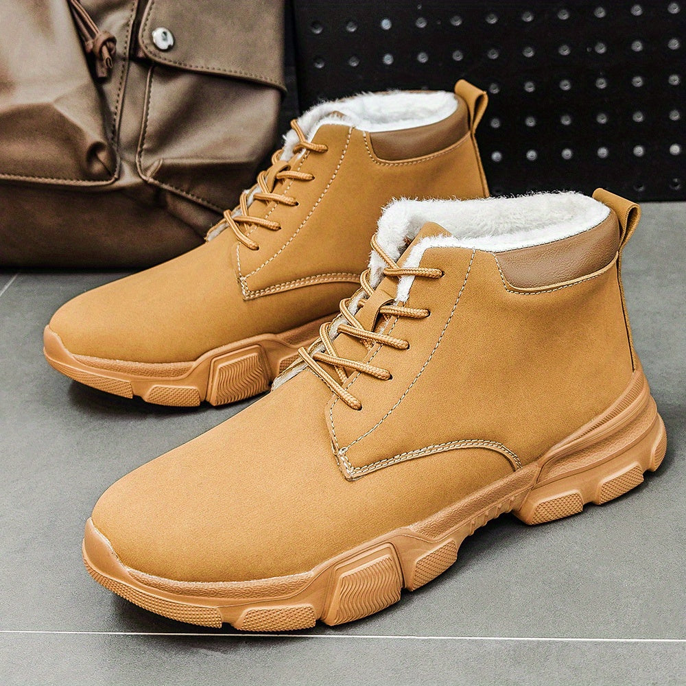 Женские ботинки на slip-on с массивным каблуком, черные, противоскользящие, для всех сезонов, легко очищаются