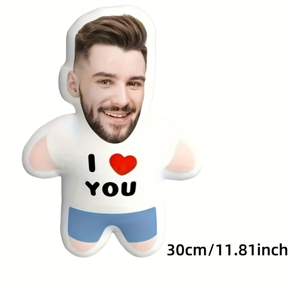 Персонализированная мини-игрушка-кукла с мягкой подушкой "Я тебя люблю" — мягкая и уютная подушка на День святого Валентина, гипоаллергенная