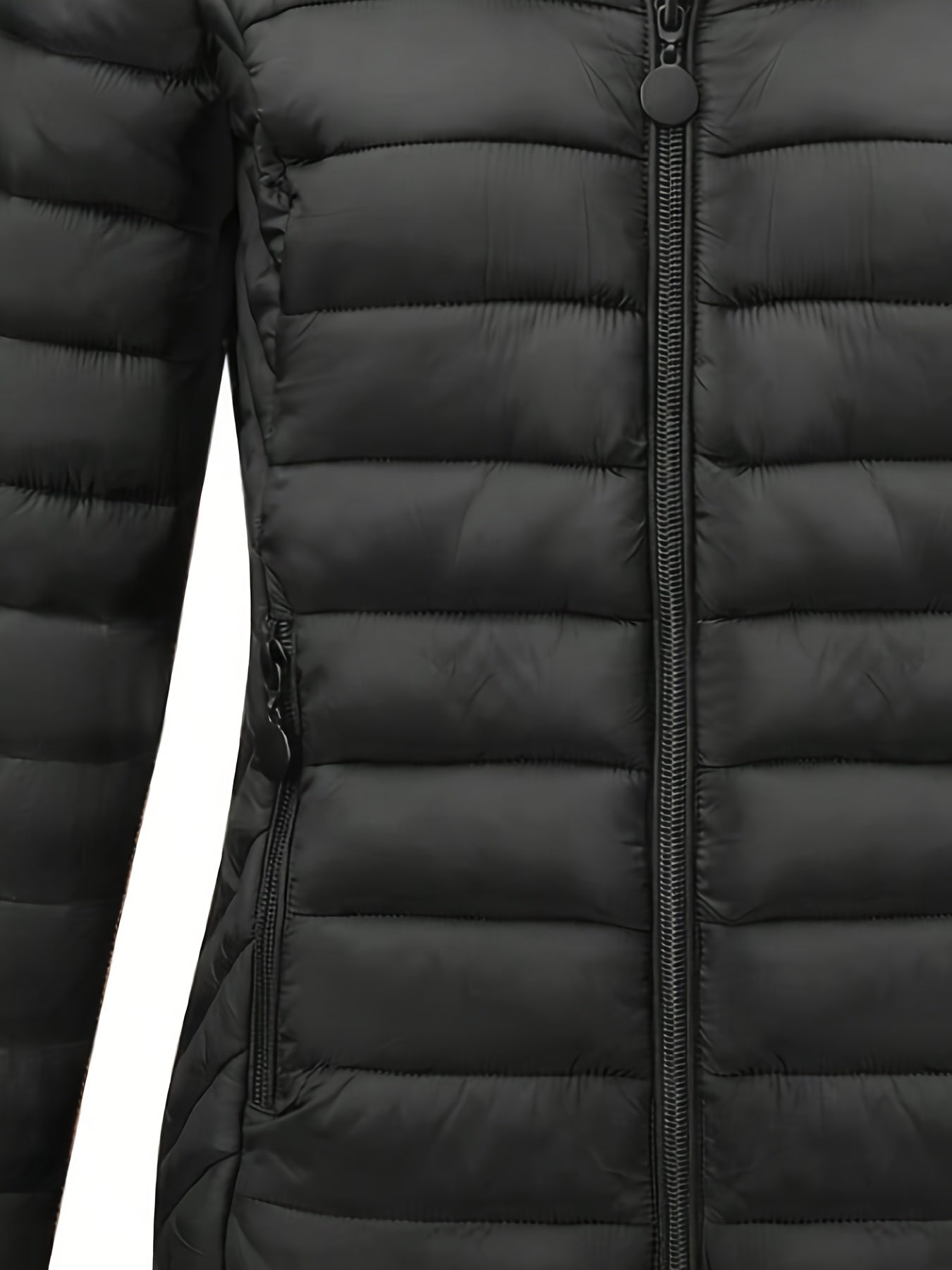 Women's Hooded Coat Lightweight Waterproof Casual Autumn Winter Puffer with Pockets