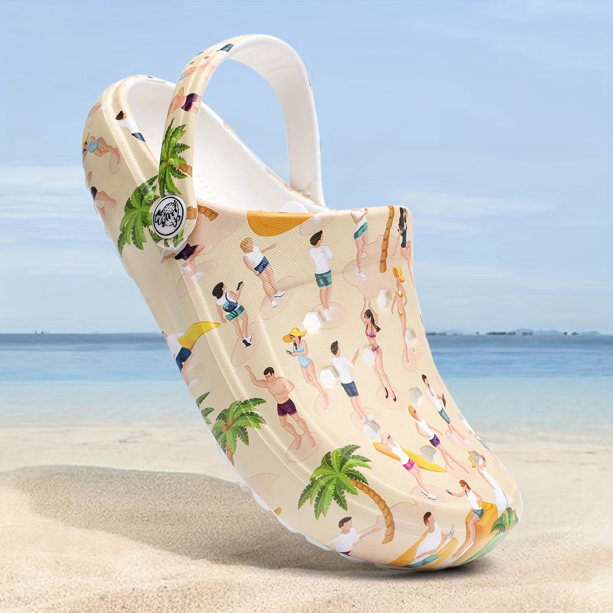 Women's EVA Clogs Slip-On Garden Shoes with Floral Leopard Patterns