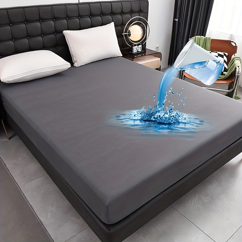 Breathable Waterproof Fitted Sheet for Bed, Deep Pocket, Comfortable Sleep