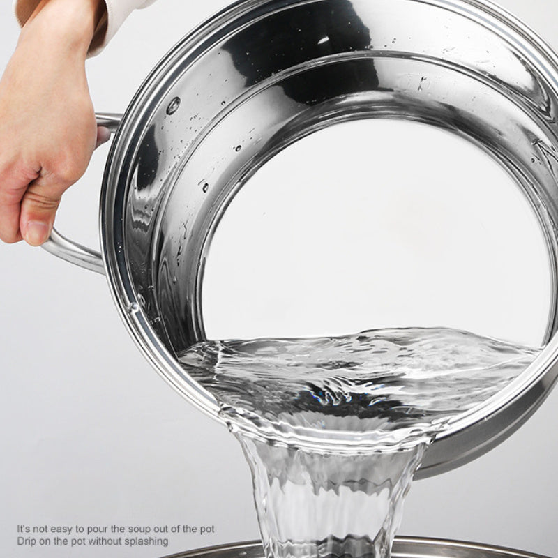 Удобная и универсальная пароварка из нержавеющей стали с двойной паровой решеткой - отлично подходит для приготовления рыбы и супов, идеальный подарок для кухни