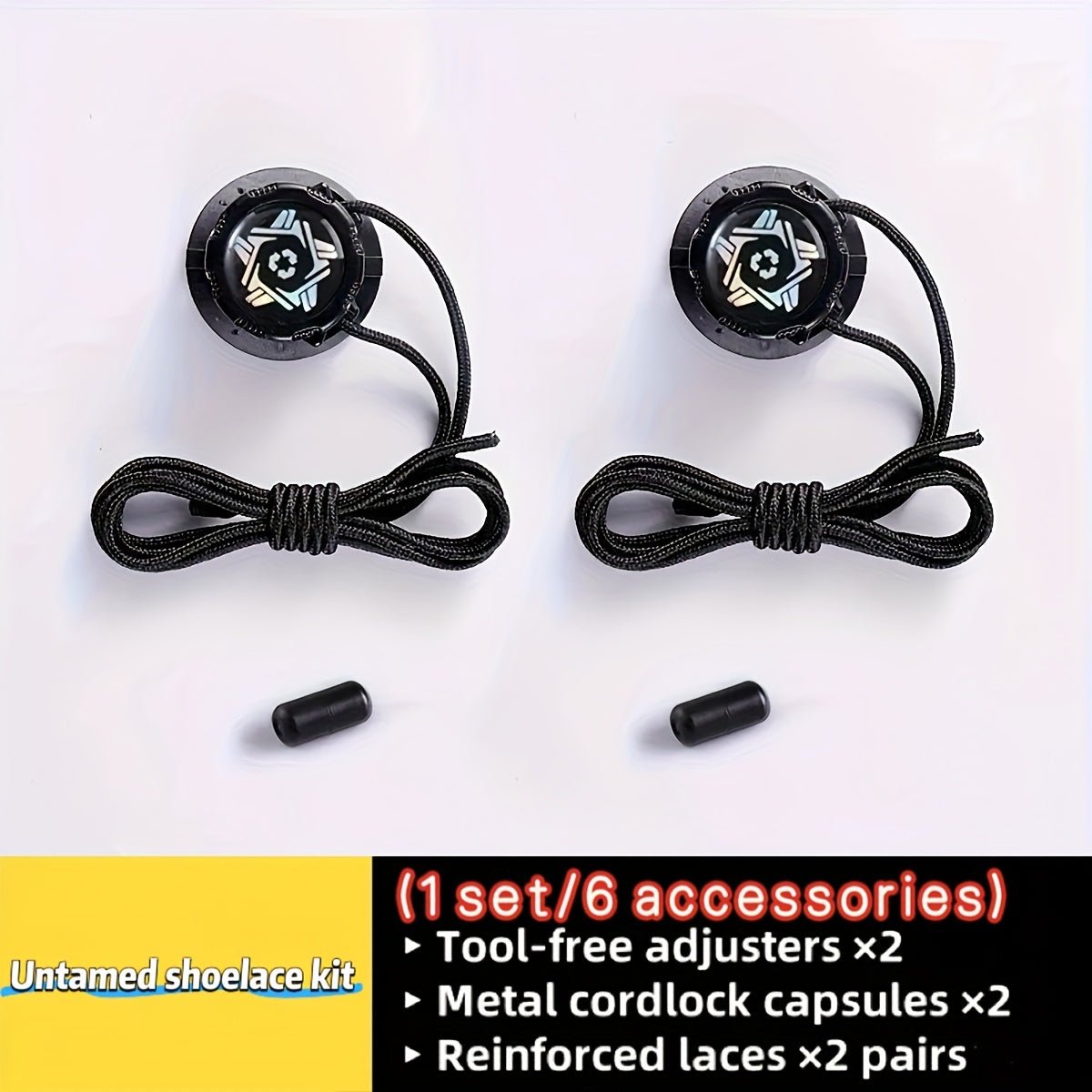 Unisex Shoe Accessories Rotate Fastener for Sports and Outdoor Shoes