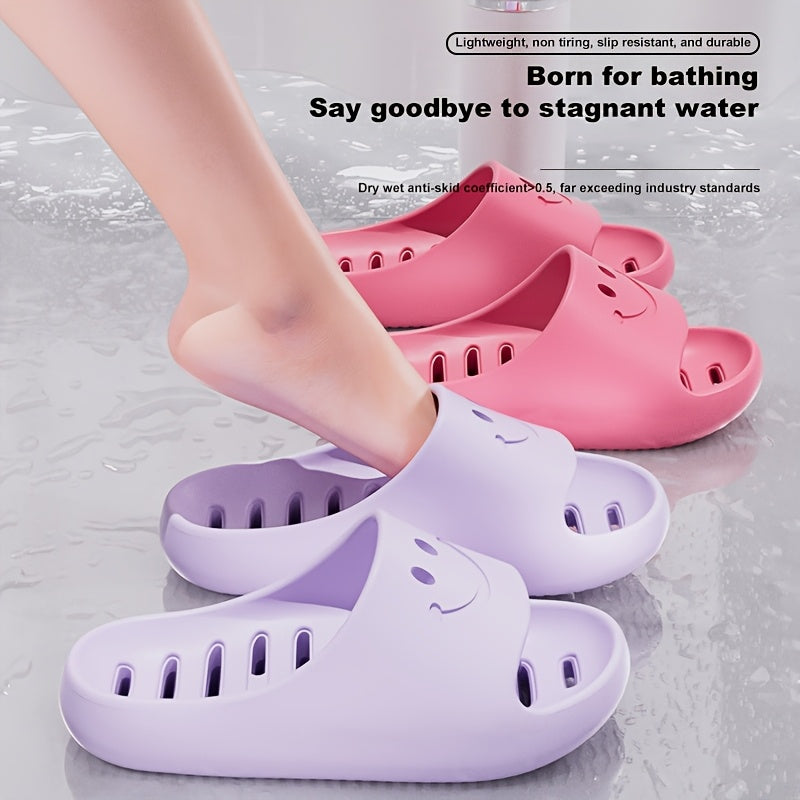 Women Soft EVA T-Strap Slides for Beach and Indoor Use in Pastel Colors
