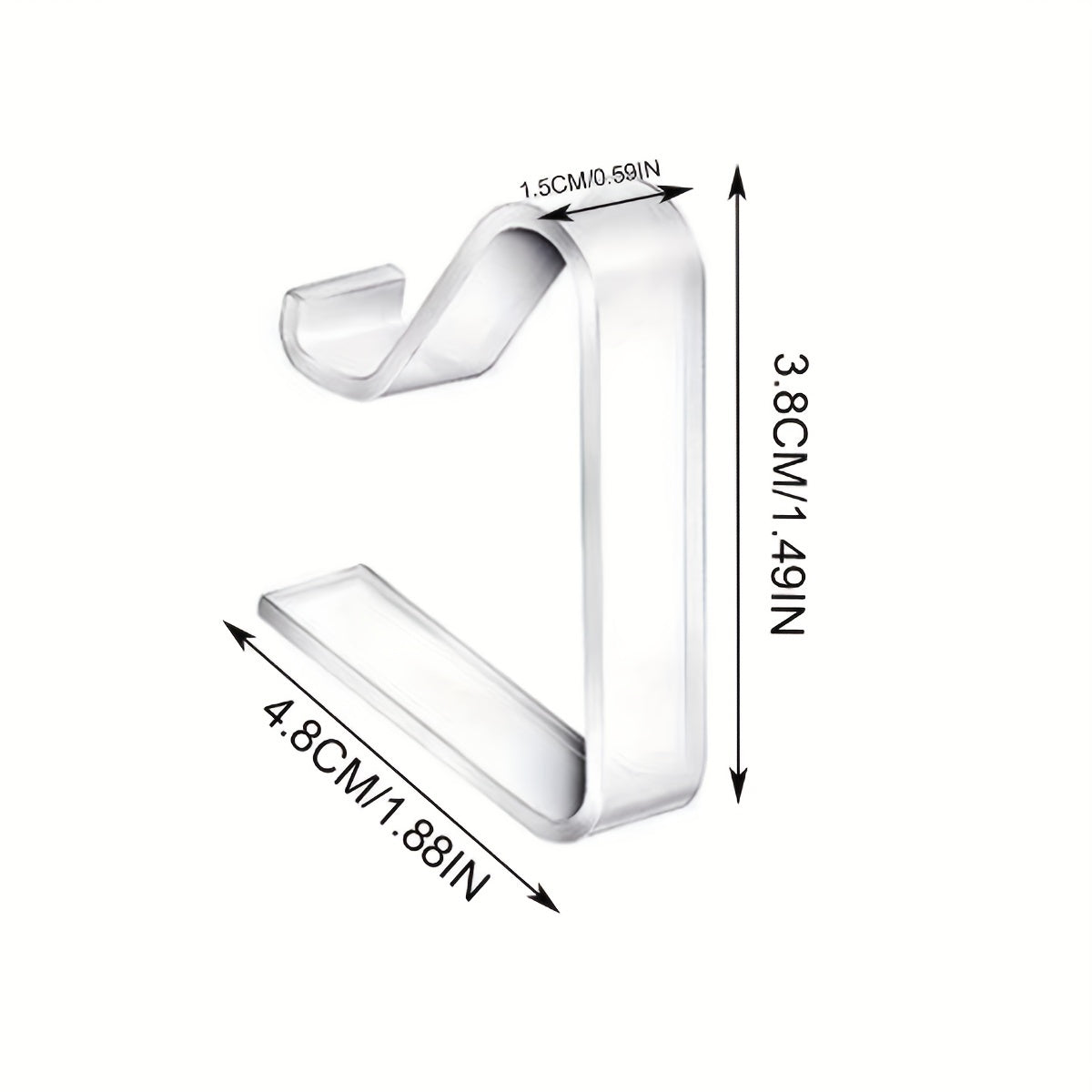 8-Pack Clear Plastic Tablecloth Clips for Indoor and Outdoor Events