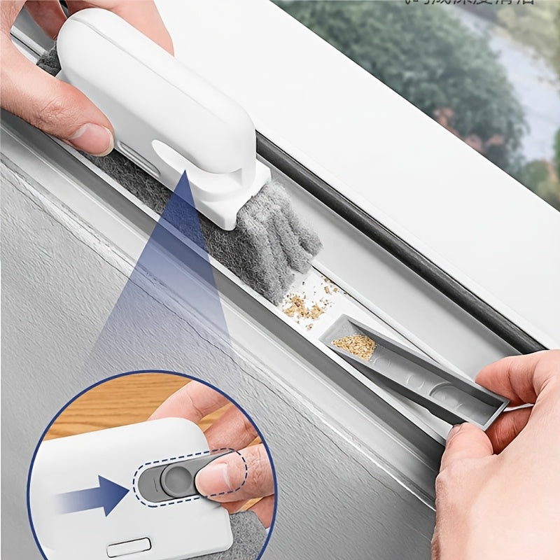 Dead Corner Groove Cleaning Brush Set 4pcs Window Track Sill Gap Cleaner