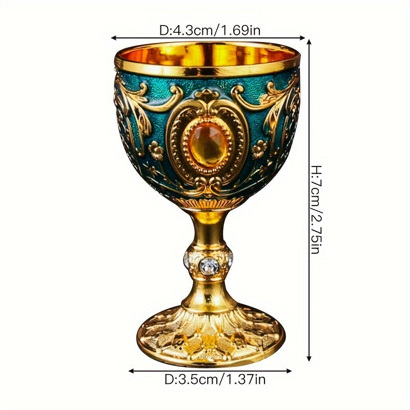 Мини-стакан для белого вина, шот-стакан, украшение, металл, золото, банкет, чай, вода, святой источник