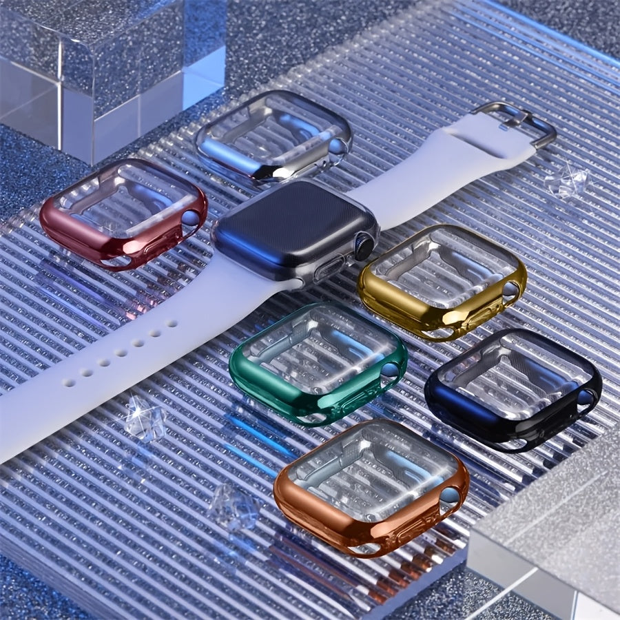 Apple Watch Protective Case Silicone Bumper with Screen Protector for Series 9 8 7 SE 40mm 44mm 45mm 49mm