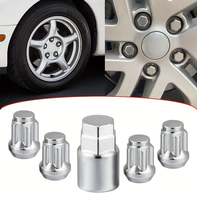 4+1 Car Anti-Theft Wheel Hub Screw Sleeve Tool M12x1.5 M12x1.25 M14x1.5