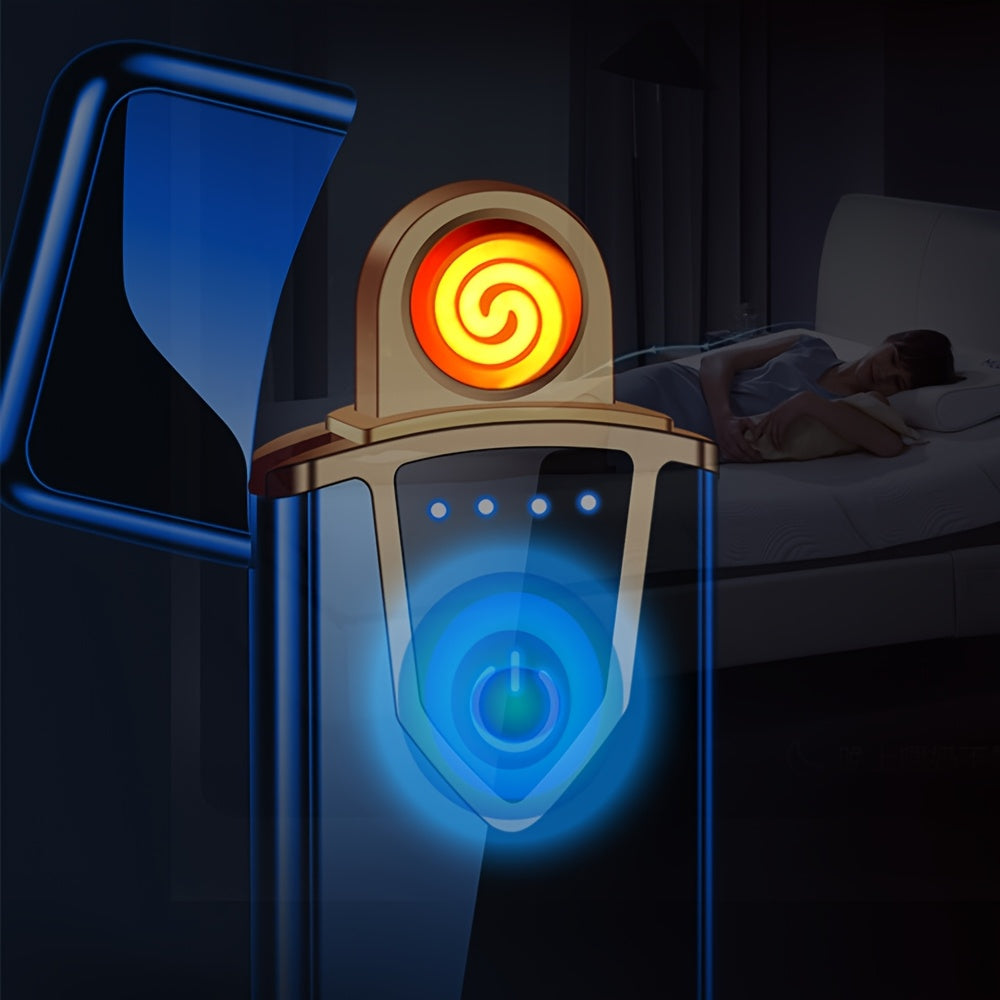 Men's USB Rechargeable Electric Flameless Windproof Plasma Lighter