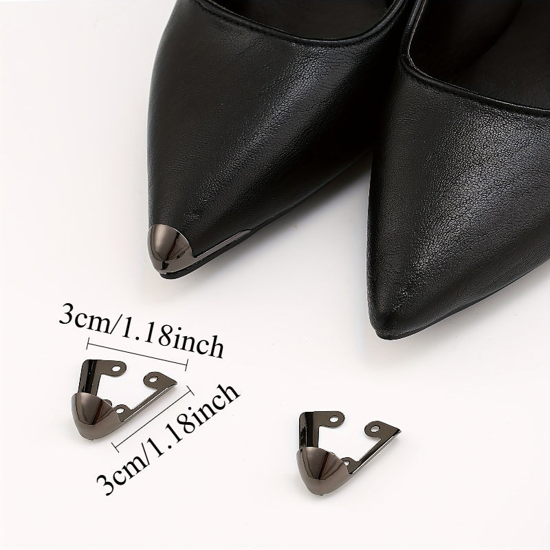 Women Steel Toe Caps for High Heels Shoe Protectors Beige Black Brown