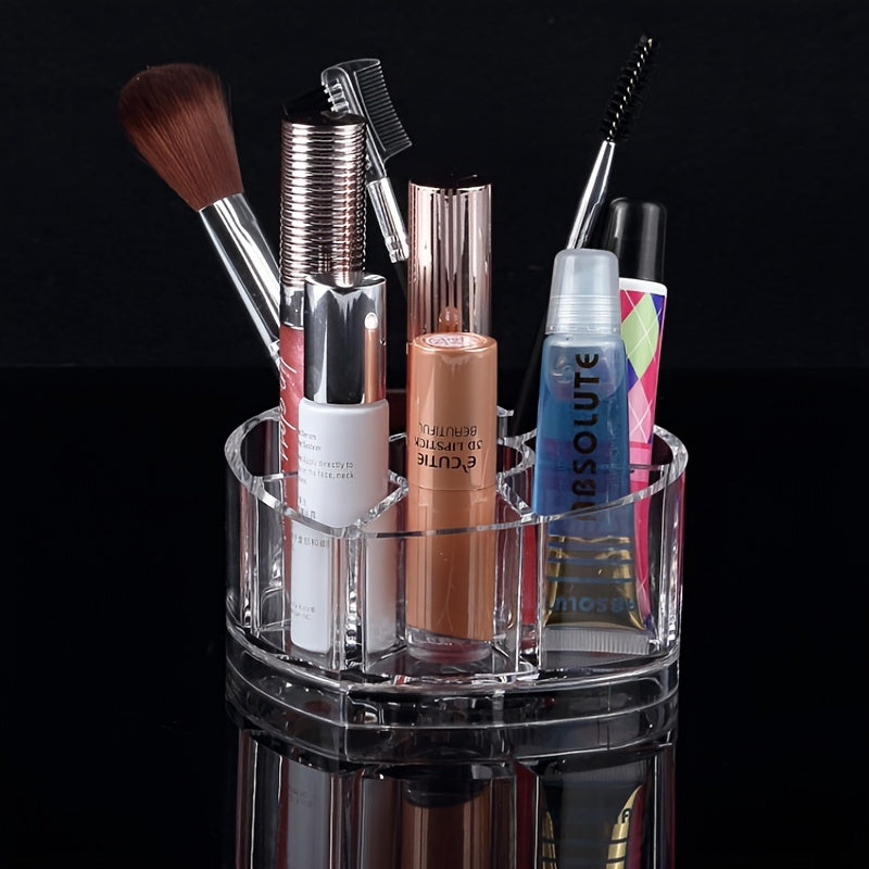 Mustahkam, zanglamaydigan kosmetik saqlash tashkilotchisi, hammom va ofis uchun cho'tka ushlagichi bilan, lab bo'yog'i, tirnoq bo'yog'i va boshqalar uchun mukammal.