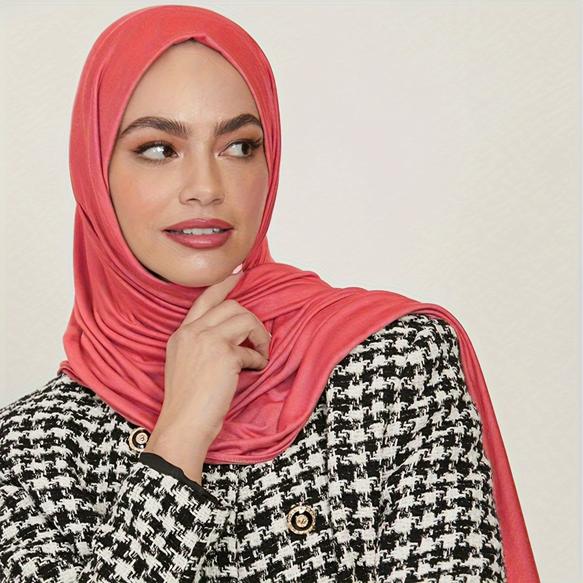 Lightweight Jersey Hijab Scarf for Women Sun Protection Versatile Windproof Head Cover