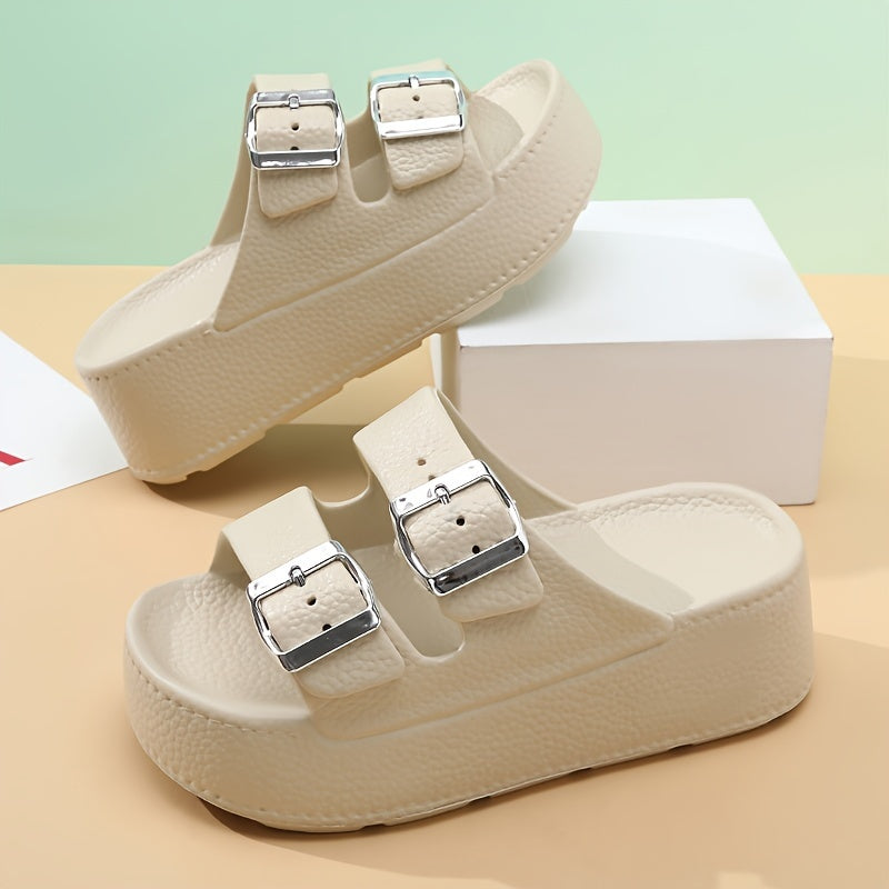 Women's Retro Faux Leather Loafers with Chunky Heels and Soft Sole