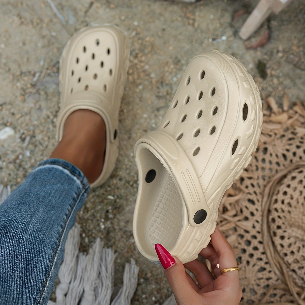 Women's EVA Summer Thick-Sole Anti-Slip Beach Slippers