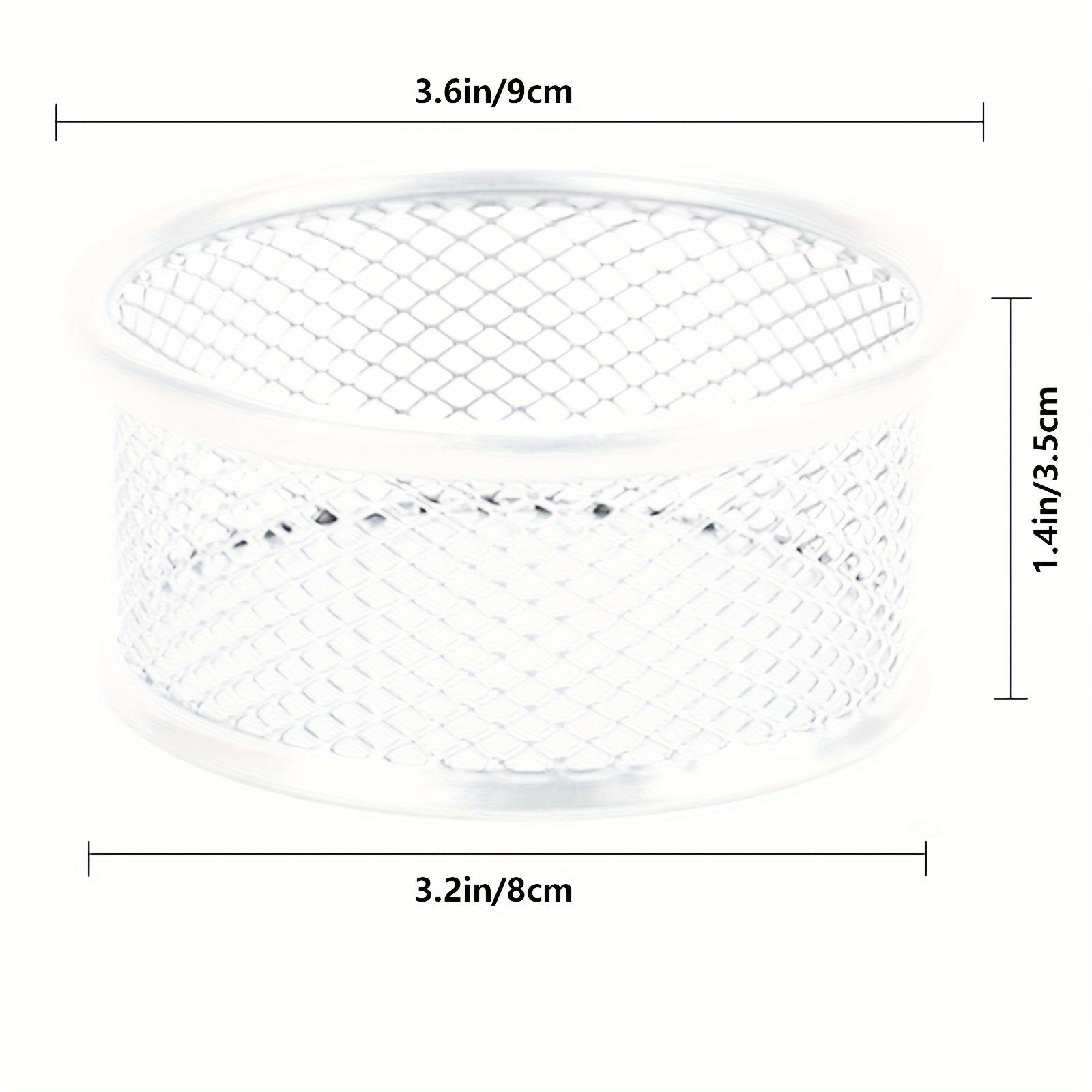 Caja organizadora de escritorio para clips y chinchetas