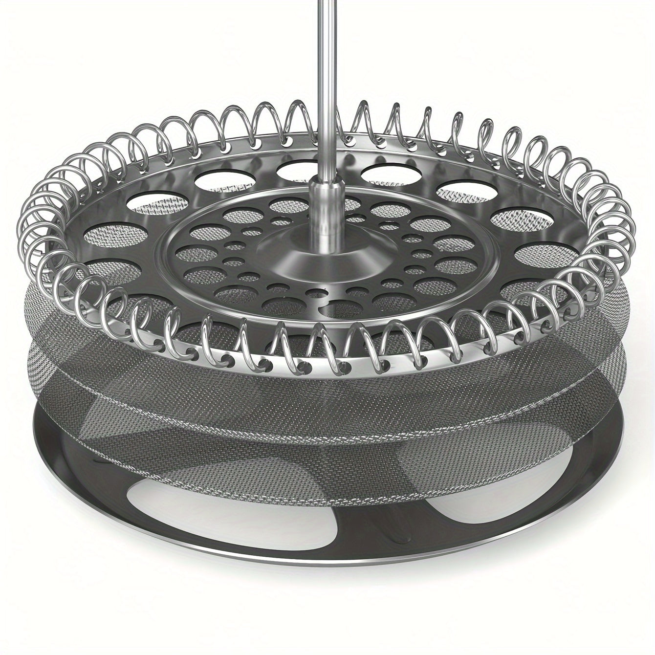 Два фильтра из нержавеющей стали для кофемашин и чайников объемом 350/700/1000 мл. Эти многоразовые сетчатые фильтры легко чистить.