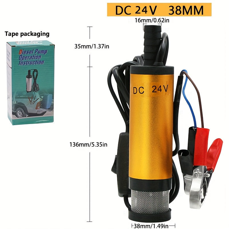 12V 24V Aluminum Alloy Submersible Pump for Diesel Water 12L/min