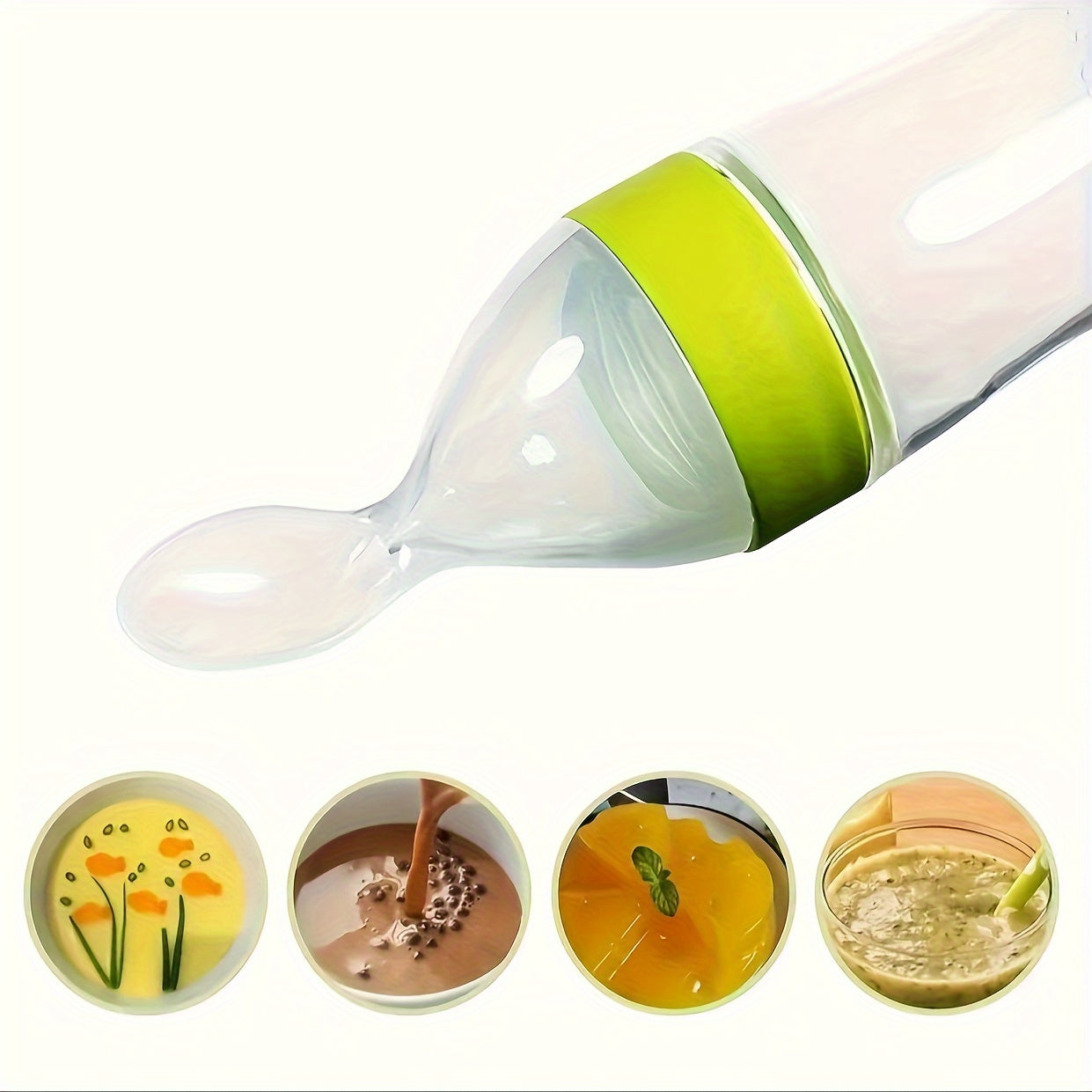 Baby Bottle for Milk and Rice Porridge Silicone 0+ 3+ 6+