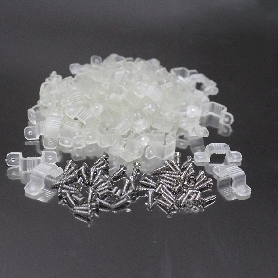 Pack of 10/20 Transparent Adhesive LED Strip Light Clips for COB LED Lights