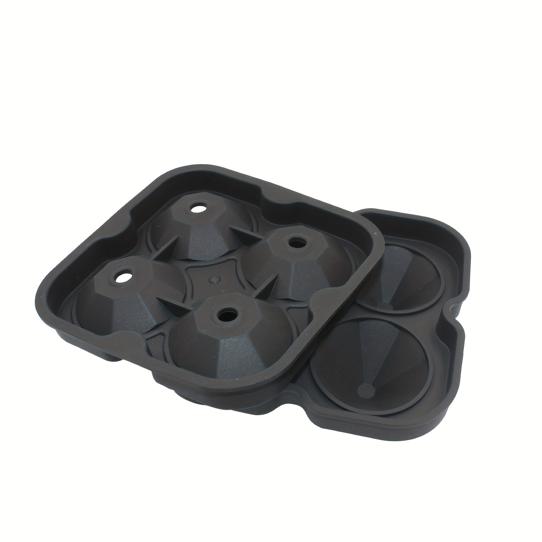 Silicone muz kubi shakli, qopqog'li, qayta ishlatiladigan qolip ichimliklar va snacks uchun