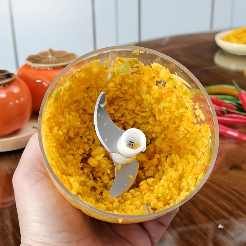 400ml USB Mini Food Processor with Rechargeable Battery and Electric Chopping