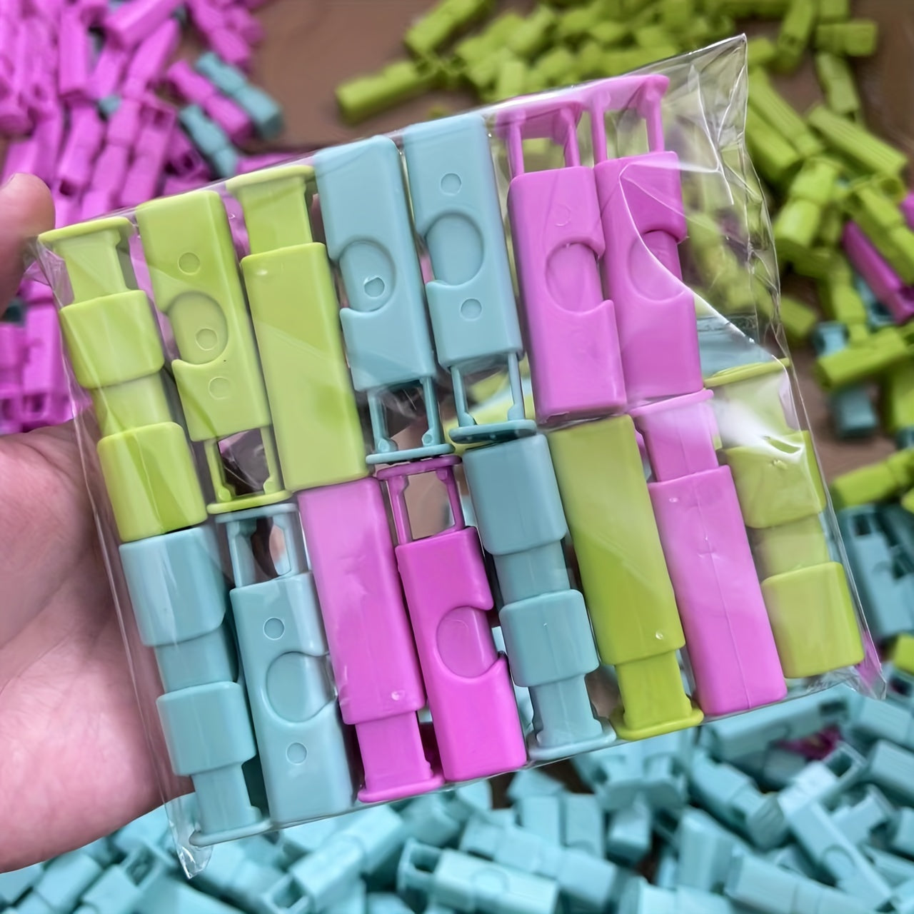 Juego de 12 o 15 clips para pan y bagels, sellado con bloqueo de presión fácil, utensilios de cocina