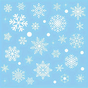 Double-Sided Christmas Decals for Windows Winter Holiday Decor Snowflake Clings