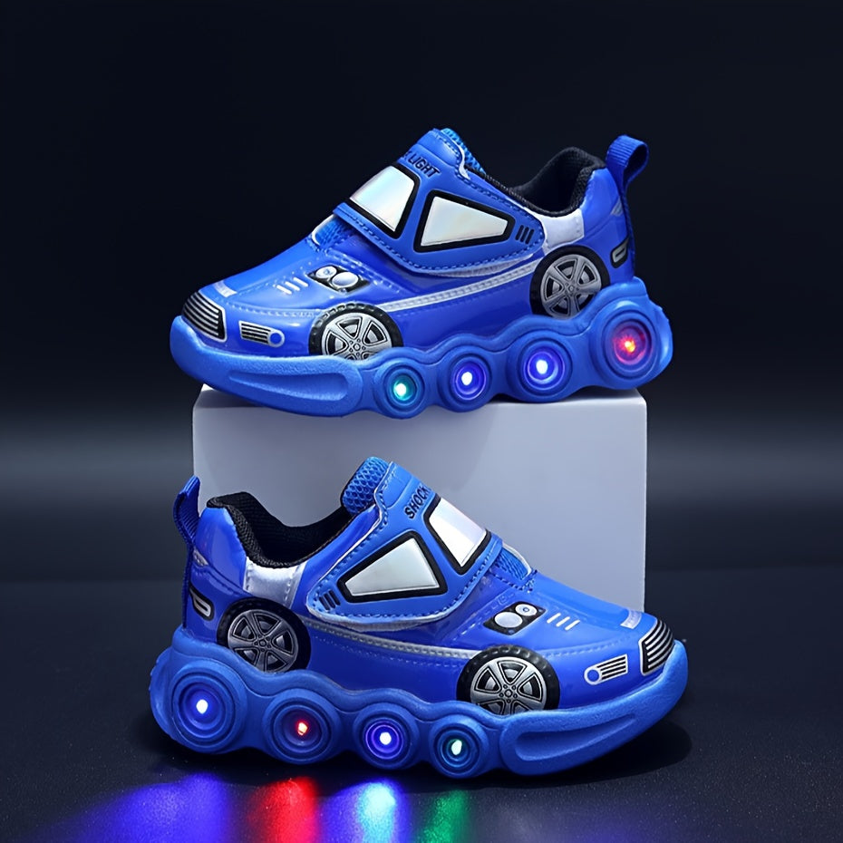 Детские девочки и мальчики повседневные спортивные туфли с мультяшными персонажами для всех сезонов