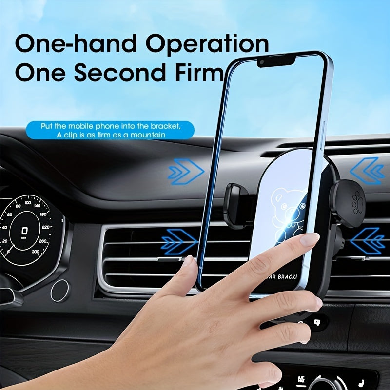 Avtomobil uchun telefon tutgichi Universal havo chiqishi navigatsiya qoʻllab-quvvatlash klipsi