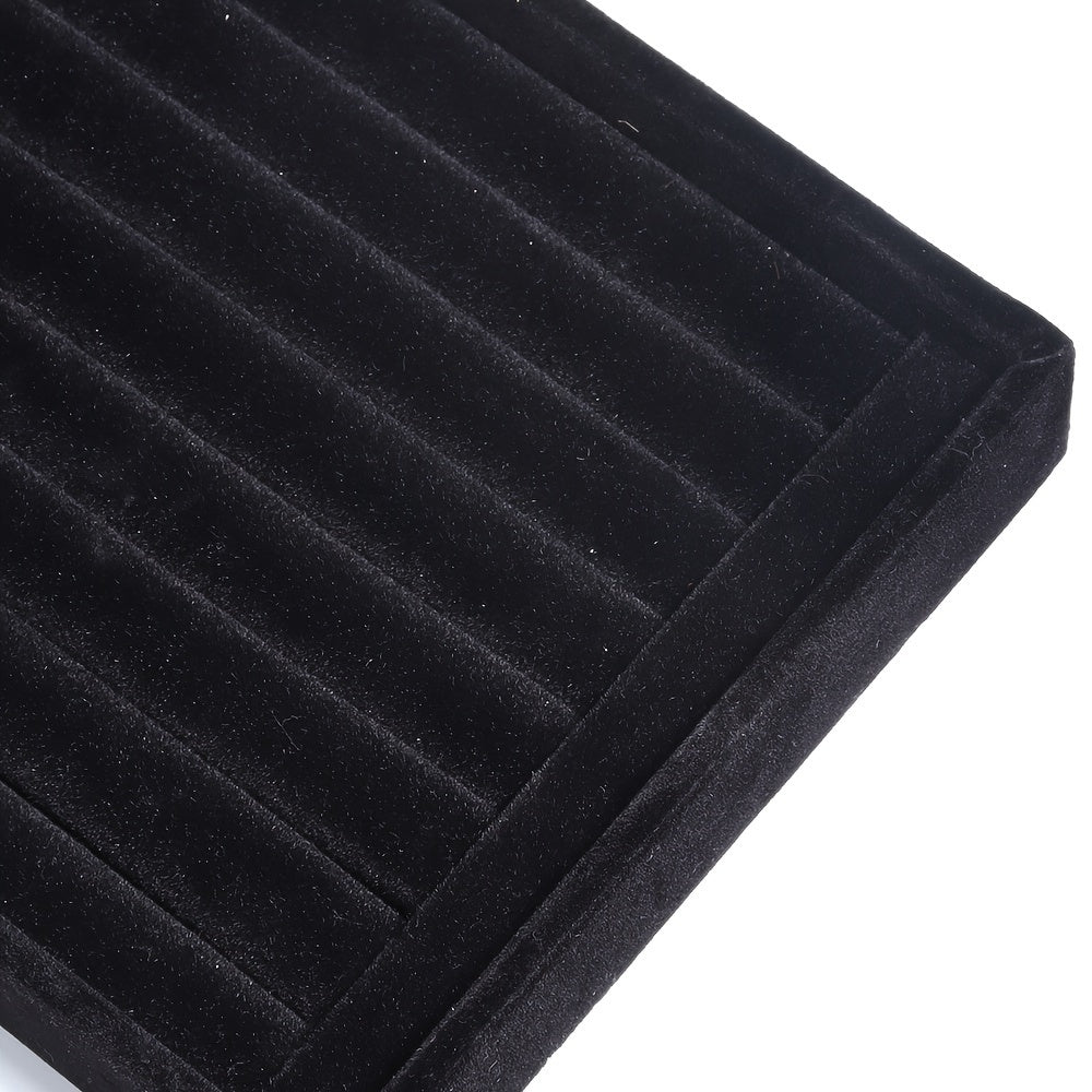 Velvet Jewelry Display Tray for Rings Earrings and Studs Organizer Storage