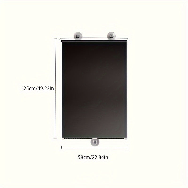 Persianas enrollables de instalación sin taladro, cortinas retráctiles para bloquear la luz y UV, para oficina, cocina, balcón