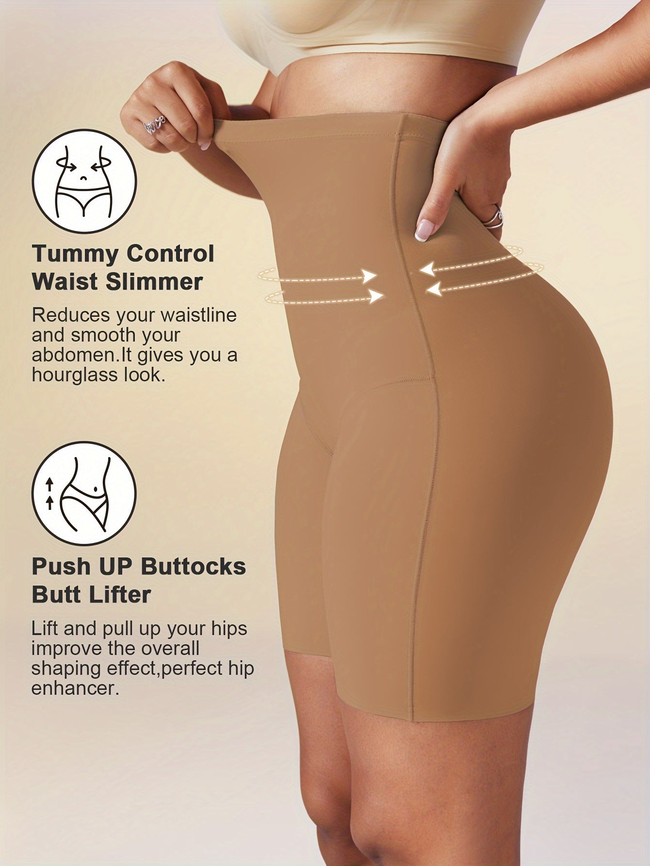 Seamless High Waist Body Shaping Shorts for Autumn and Winter with Hip Lifting and Warmth